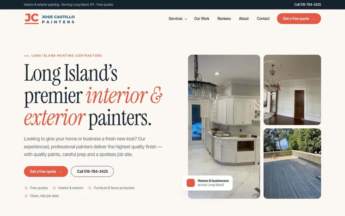 The new Jose Castillo Painters website